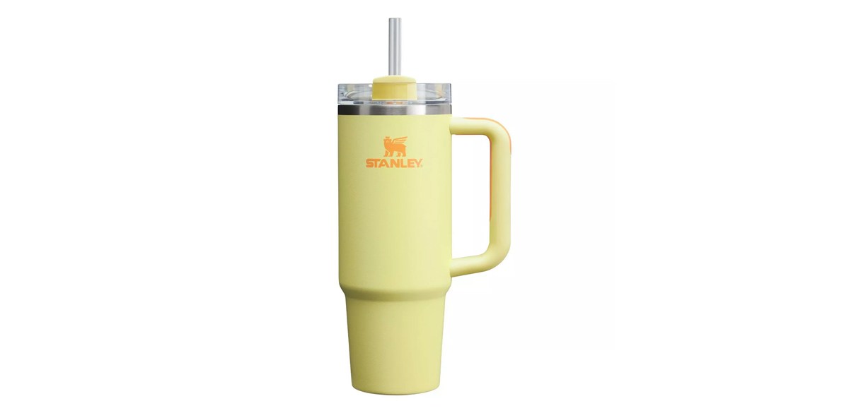 Stanley 30 oz Stainless Steel H2.0 Flowstate Quencher Tumbler in Sunshine