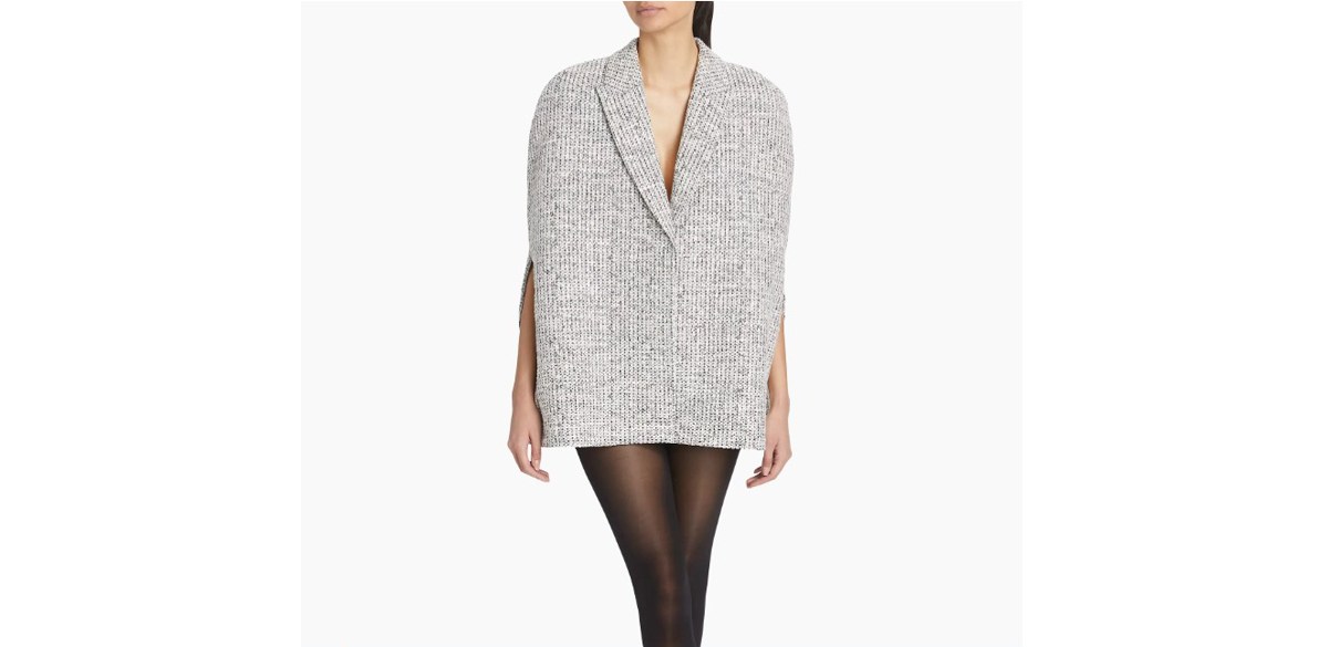 Coperni Tailored Tweed Cape