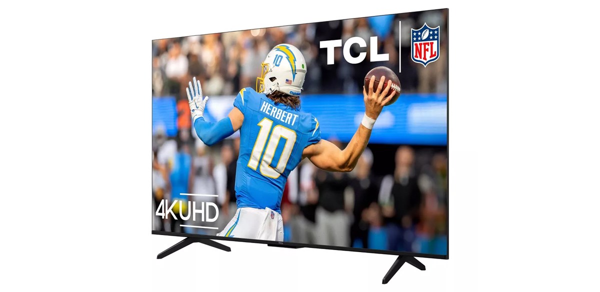 TCL 50-inch Class S5-Series 4K UHD HDR LED Smart Google TV on white background