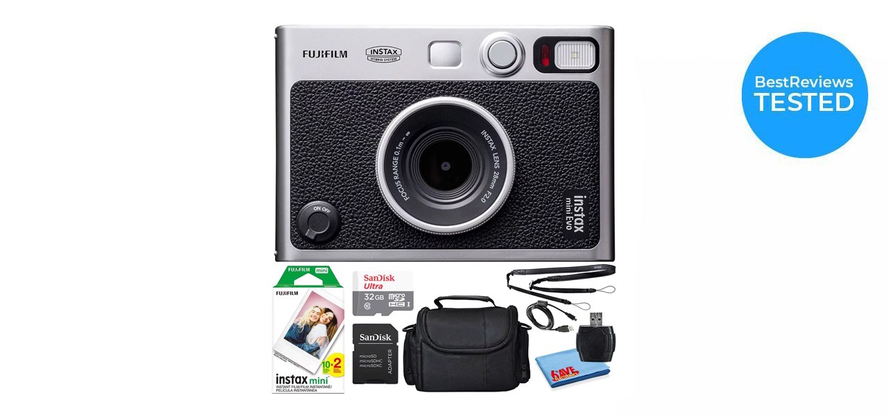 Fujifilm Instax Mini Evo Instant Film Camera Bundle