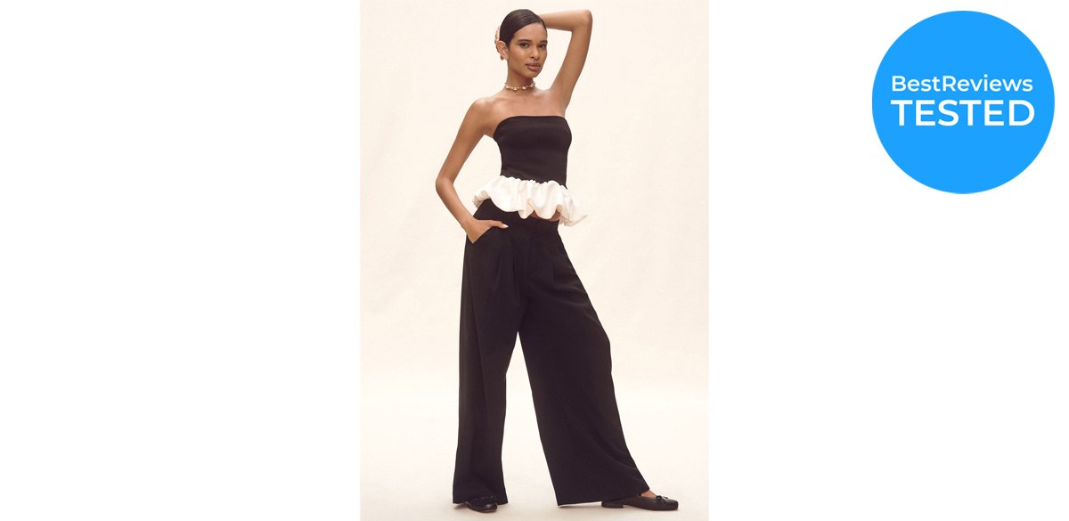 Maeve Avery Wide-Leg Trouser Pants