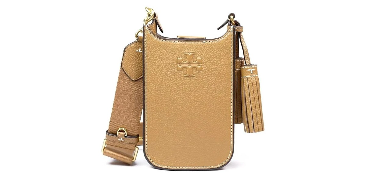 Tory Burch Women's Thea Small Pebbled Leather Cellphone Crossbody Bag