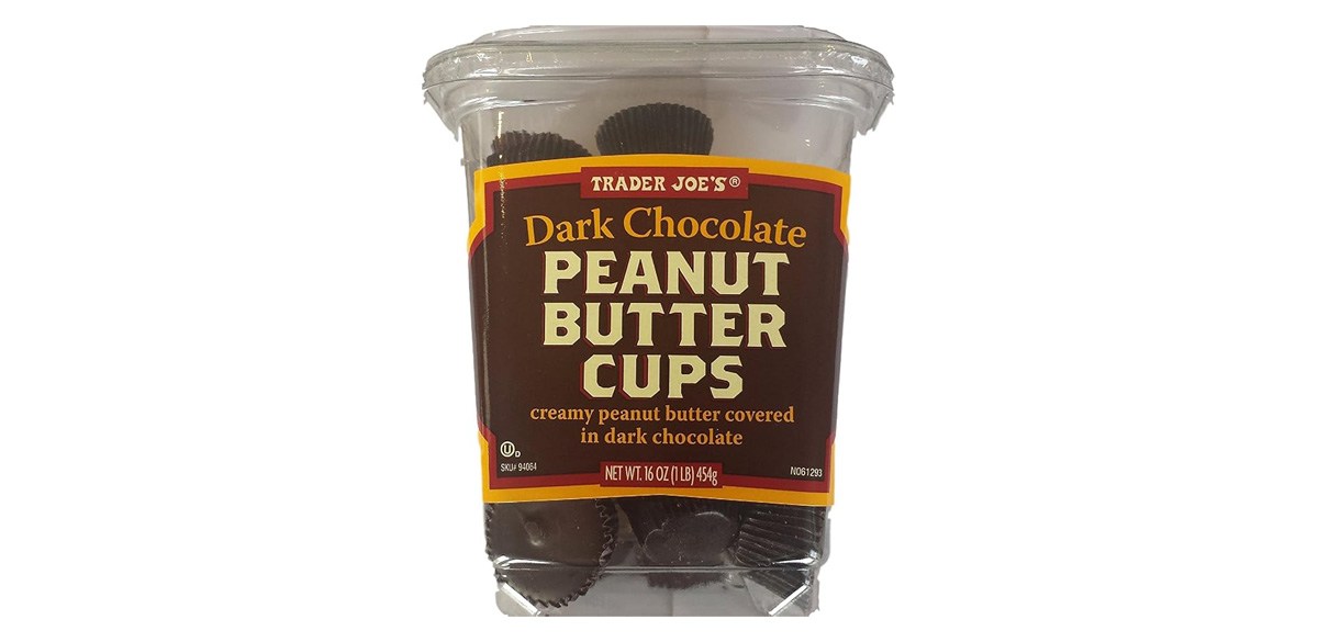 Trader Joe's Dark Chocolate Peanut Butter Cups 16 oz