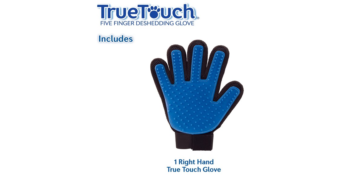 TrueTouch Five-Finger Deshedding Glove