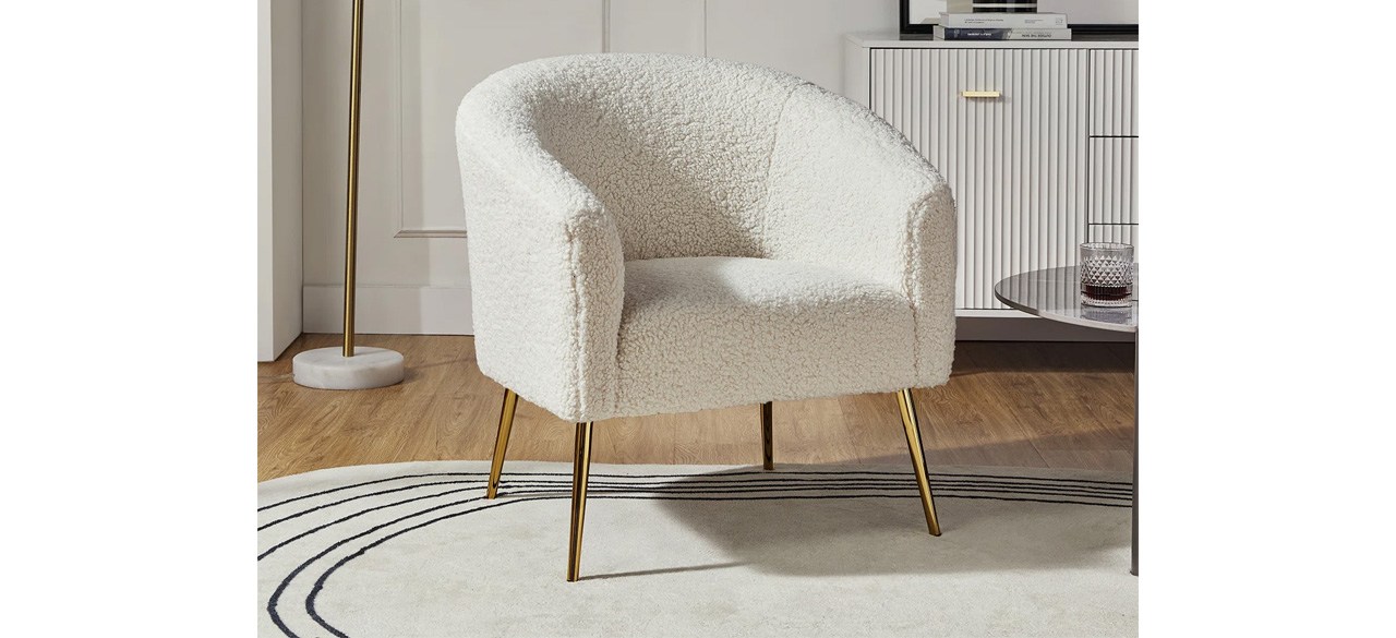 Ivory Willa Arlo Dawson Upholstered Barrel Chair