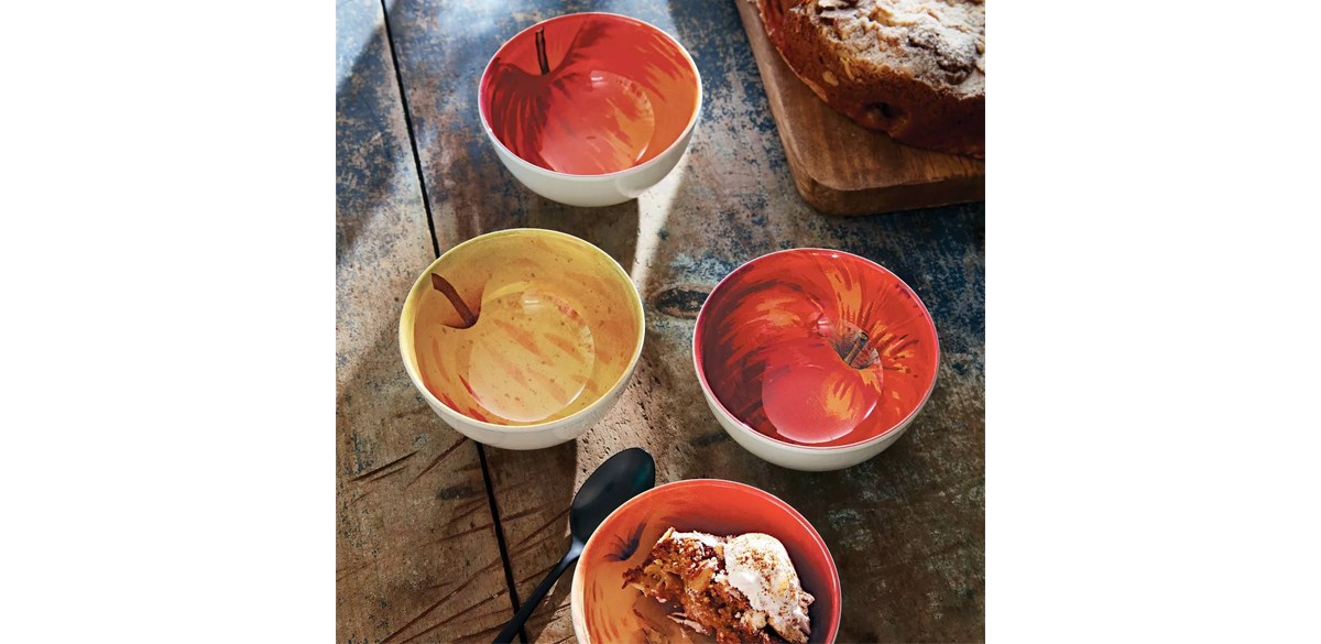  4pk 12oz Melamine Apple Dining Bowls - John Derian for Target