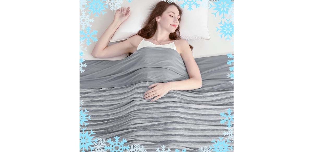 Ailemei Direct Cooling Throw Blanket for Hot Sleepers