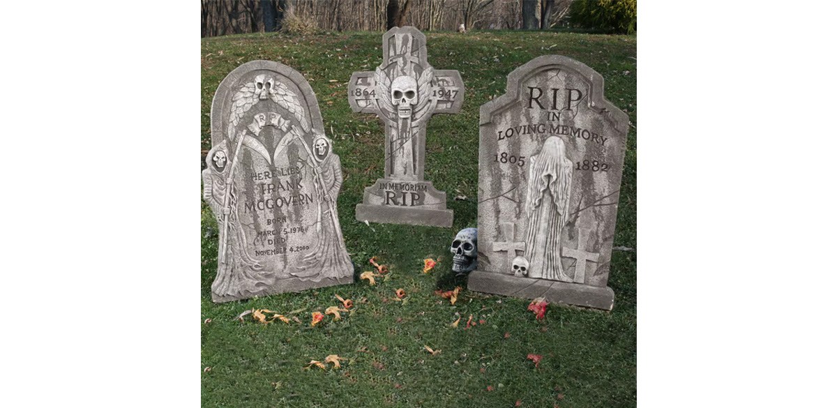 Assorted Halloween Tombstone, 3pc. by Ashland