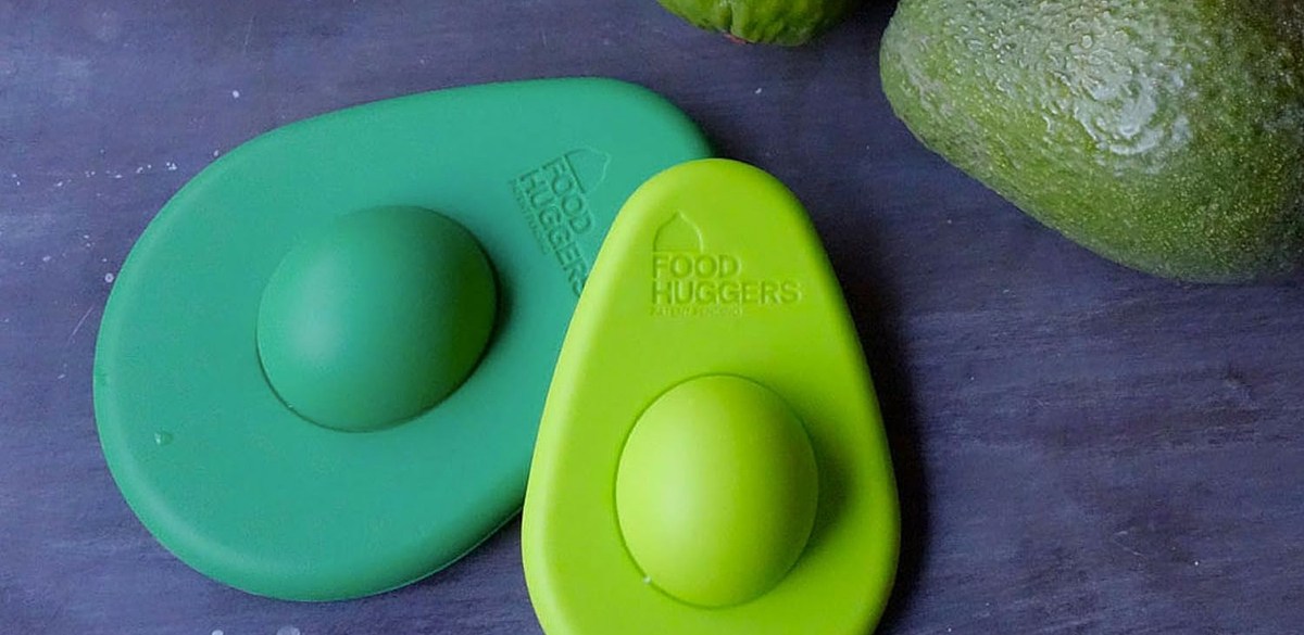 Avocado Huggers by Food Huggers-2pc Silicone Reusable Avocado Savers with Pit Storage