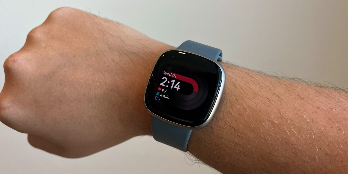 Fitbit Versa 4 on wrist