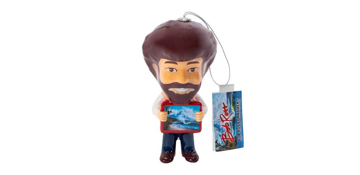 Bob Ross Christmas Ornament