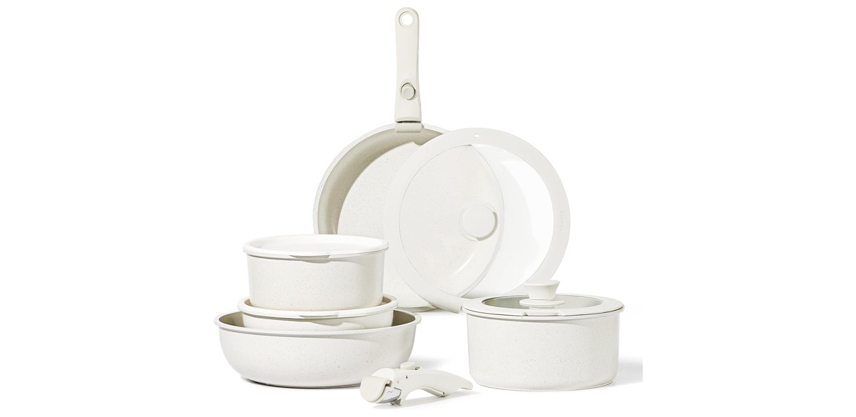 CAROTE pots and frying pans 11-piece set