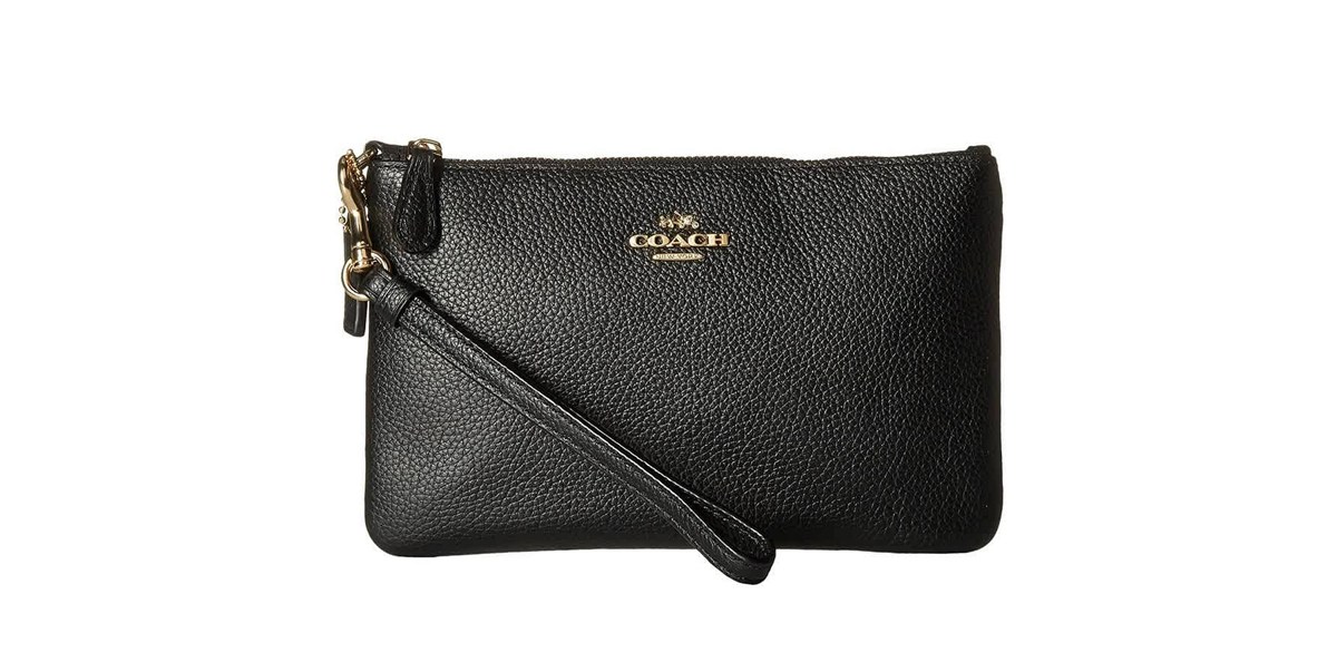 Coach Black Ladies Small Wristlet