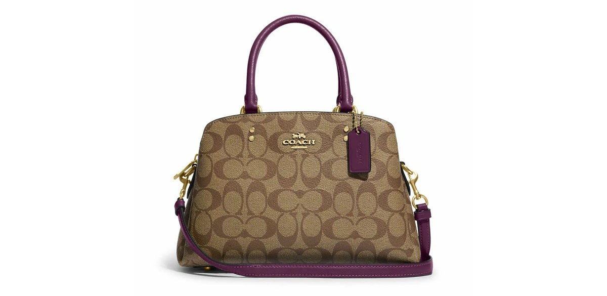 Coach Women's Mini Lillie Carryall Signature Canvas Crossbody Bag