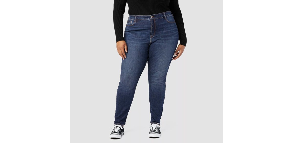  DENIZEN from Levi's Women's Plus Size High-Rise Skinny Jeans - Virtual Paradise