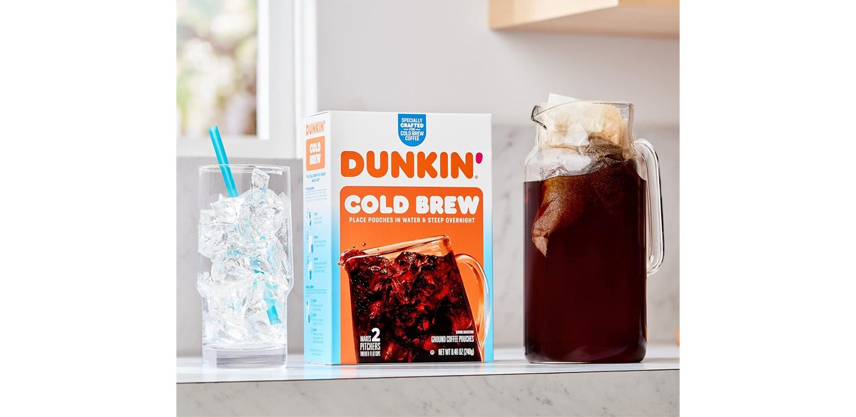 Dunkin' Cold Brew Ground Coffee Packs, 8.46 Ounce (Pack of 1)