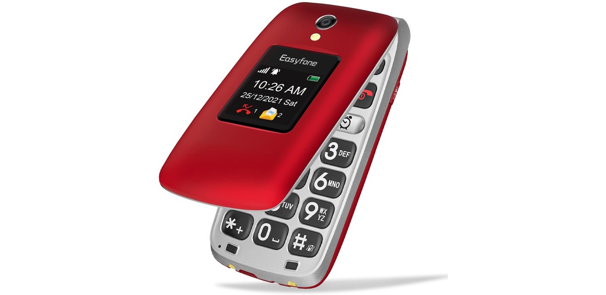 Easyfone Prime-A1 Pro 4G Easy-to-Use Flip Cell Phone