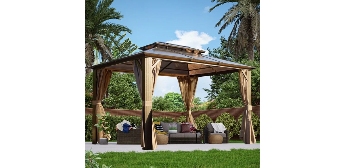 EROMMY Aluminum Patio Gazebo