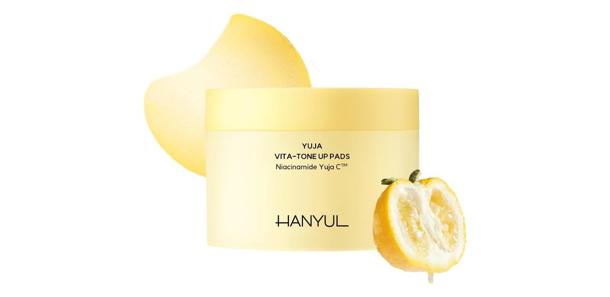 HANYUL Yuja (Yuzu) Vita Tone Up Apple Zone Toner Pads