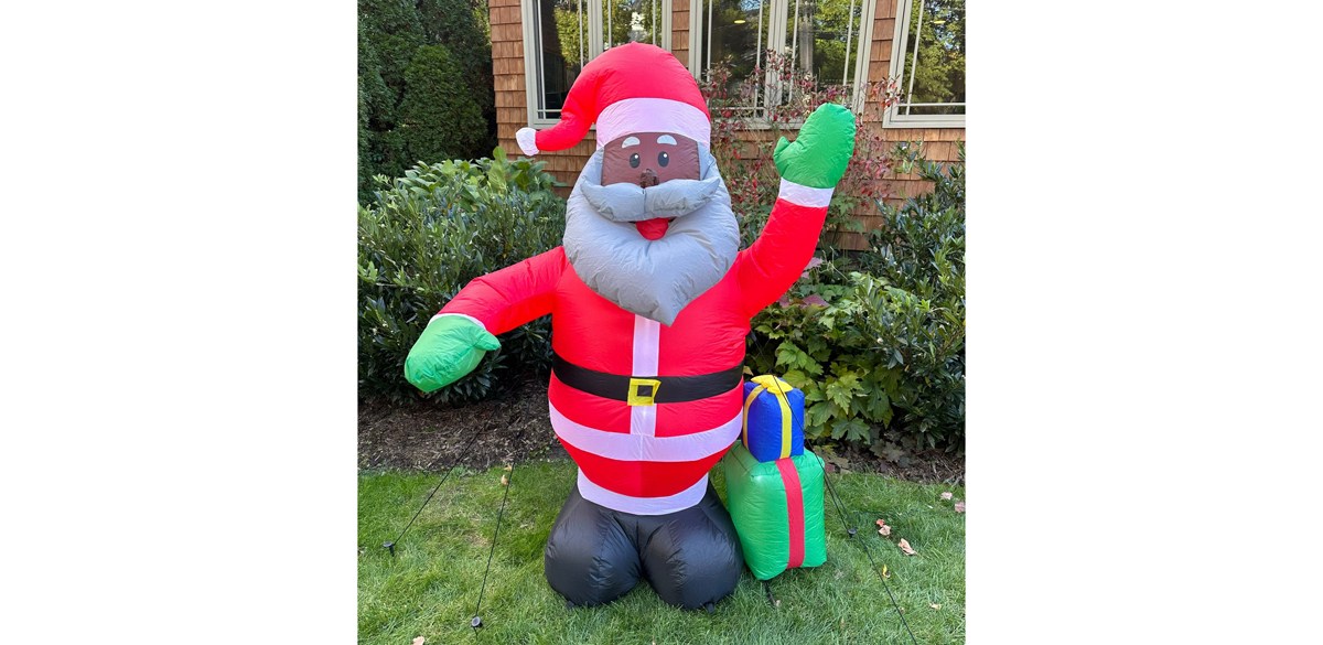 Inclusive Christmas Black Santa Inflatable