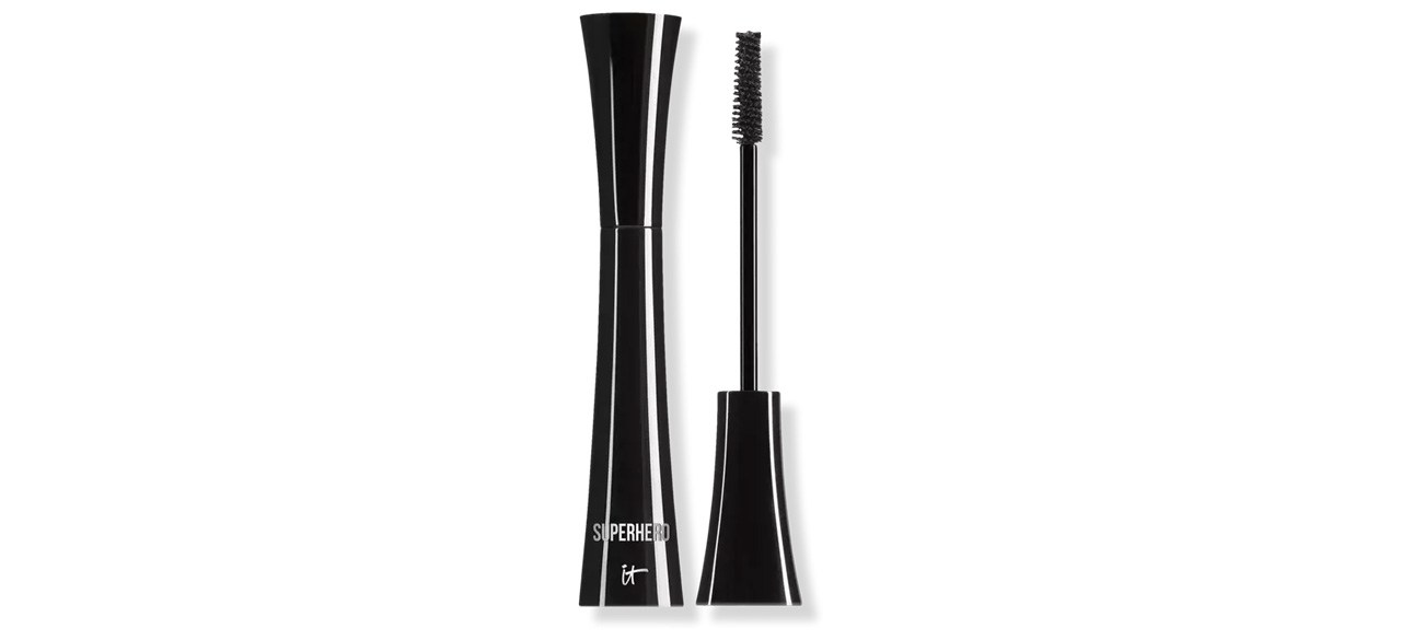 IT Cosmetics Superhero Elastic Stretch Volumizing & Lengthening Mascara on white background