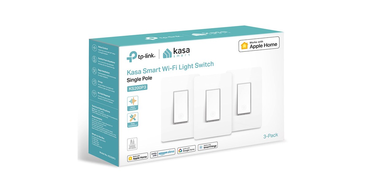 Kasa Apple HomeKit Smart Light SwitchKasa Apple HomeKit Smart Light Switch