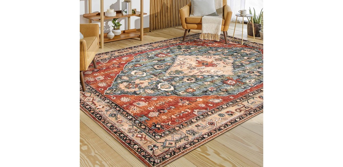 Lahome Boho Tribal Area Rug