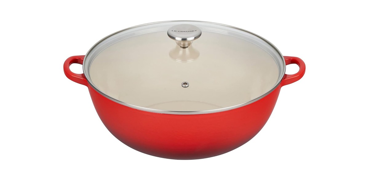 Le Creuset Enameled Cast Iron Chef's Oven with Glass Lid, 7.5 qt. in Cerise 4