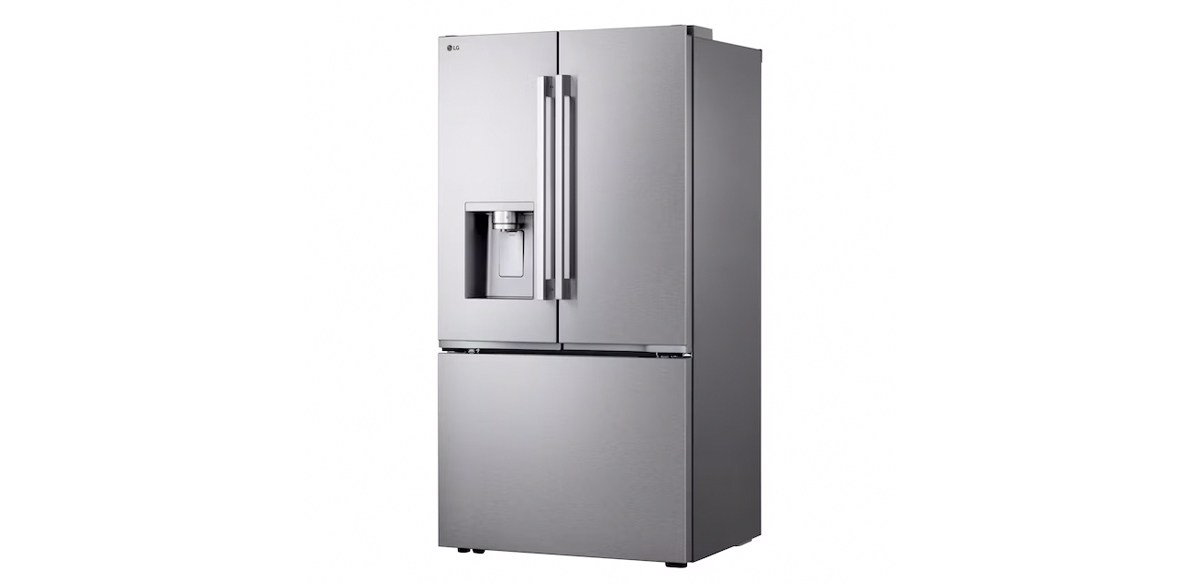 LG Counter-depth Zero Clearance 23.7-cu-ft Smart French-Door Refrigerator 