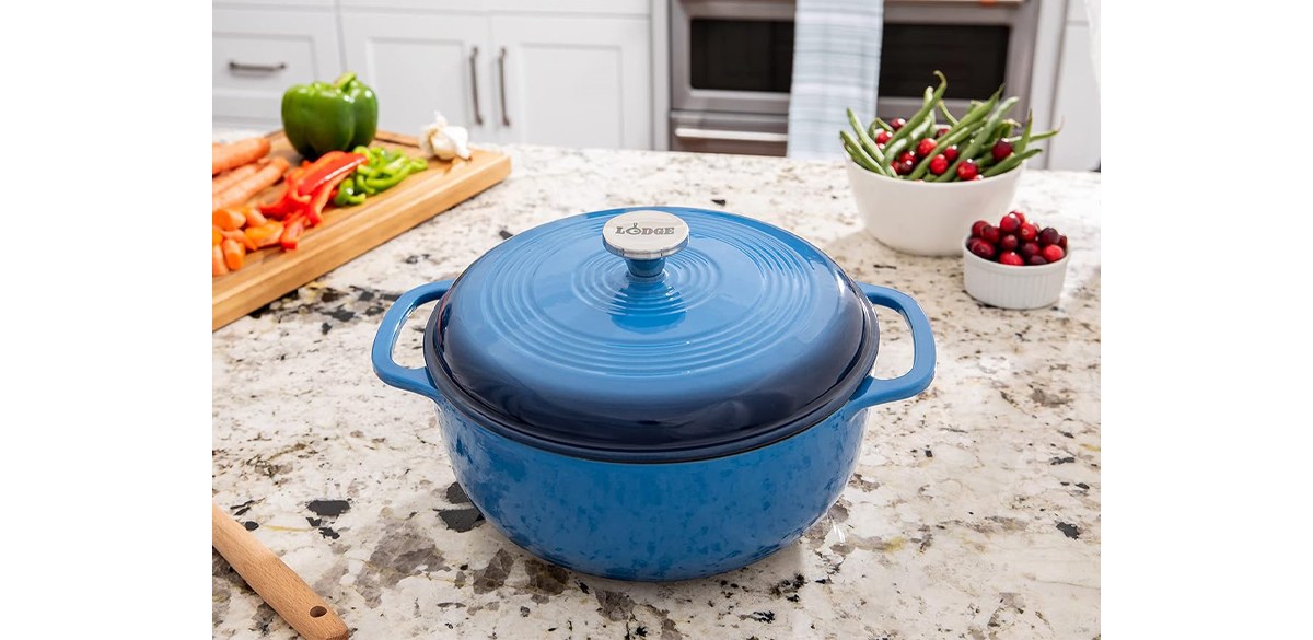 Lodge 6-Quart Enameled Cast Iron Dutch Oven