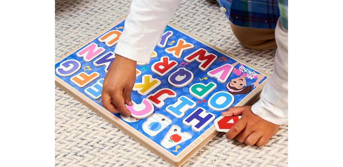 Melissa & Doug® Ms. Rachel™ Wooden Phonics Alphabet Sound Puzzle