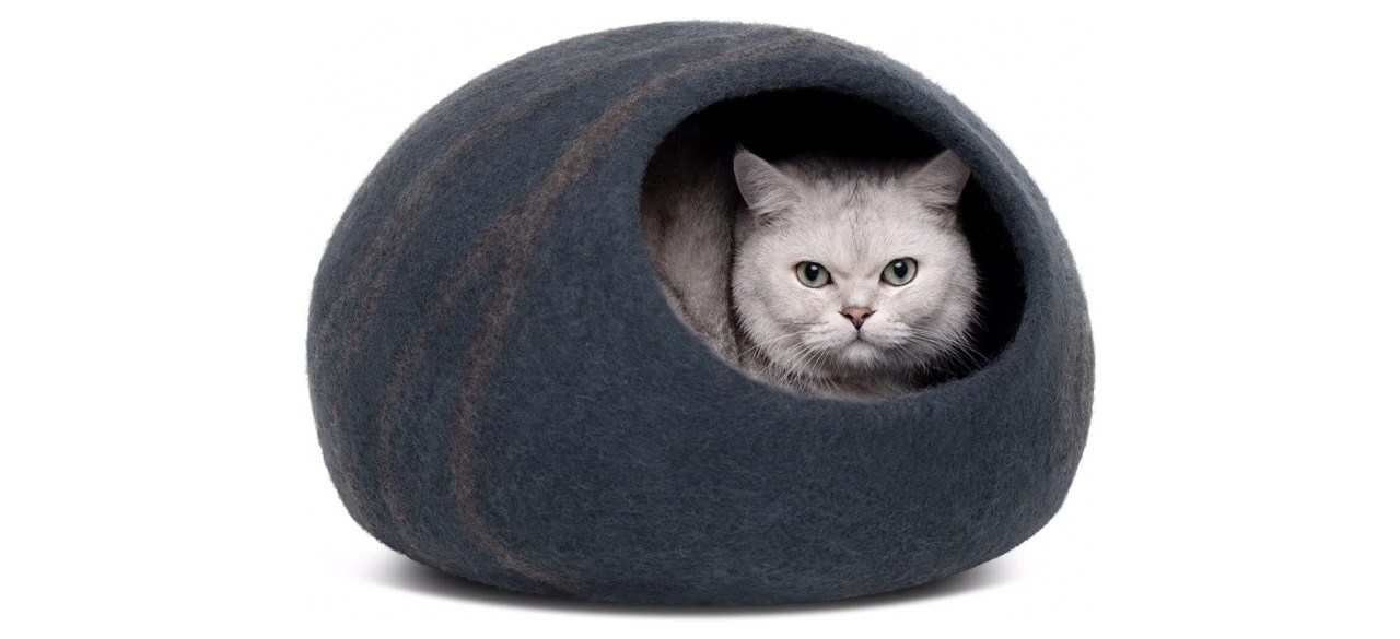 Meowfia Premium Felt Cat Cave Bed