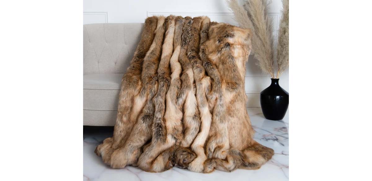 Raegan Faux Fur Throw Blanket