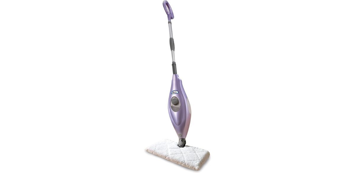 Shark Steam Pocket Mop Hard Floor Cleaner With Rectangle Head and 2 Washable Pads