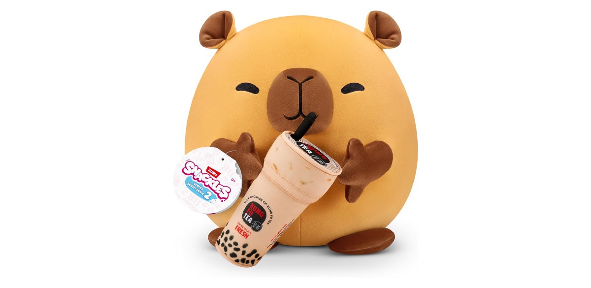 Snackles Series 2 Capybara & Boba 8 Inch Plush