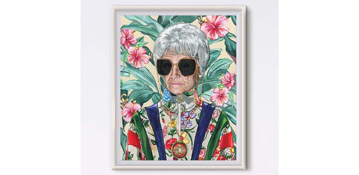 Sophia With Sunglasses - Sophia Petrillo - Acrylic Painting