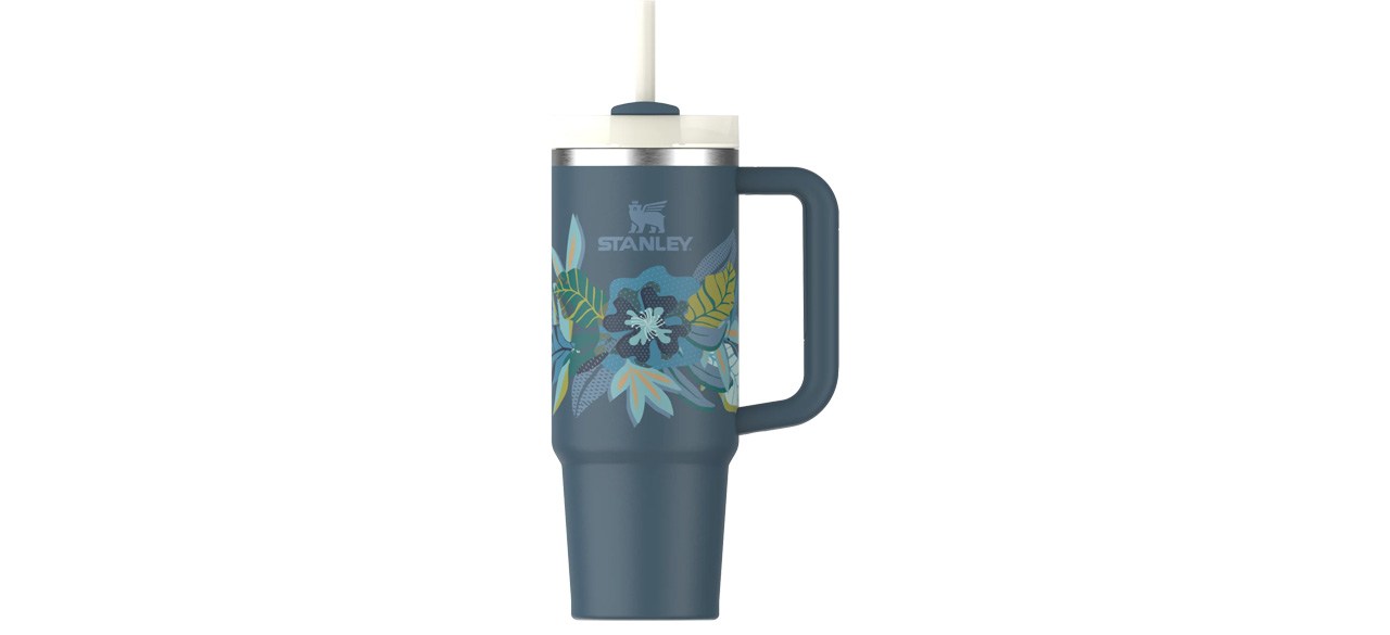 Stanley Mother's Day Quencher H2.0 Flowstate Tumbler 30 Oz in Blue Spruce Tropic