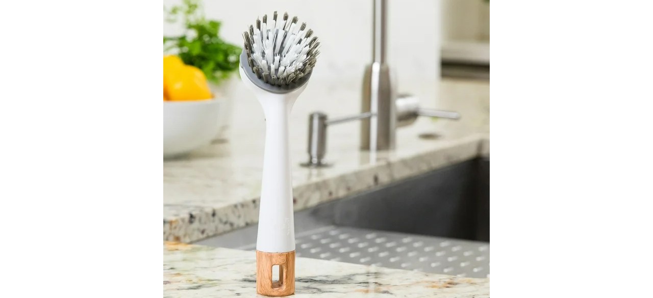 Home edit dish brush with nylon bristles