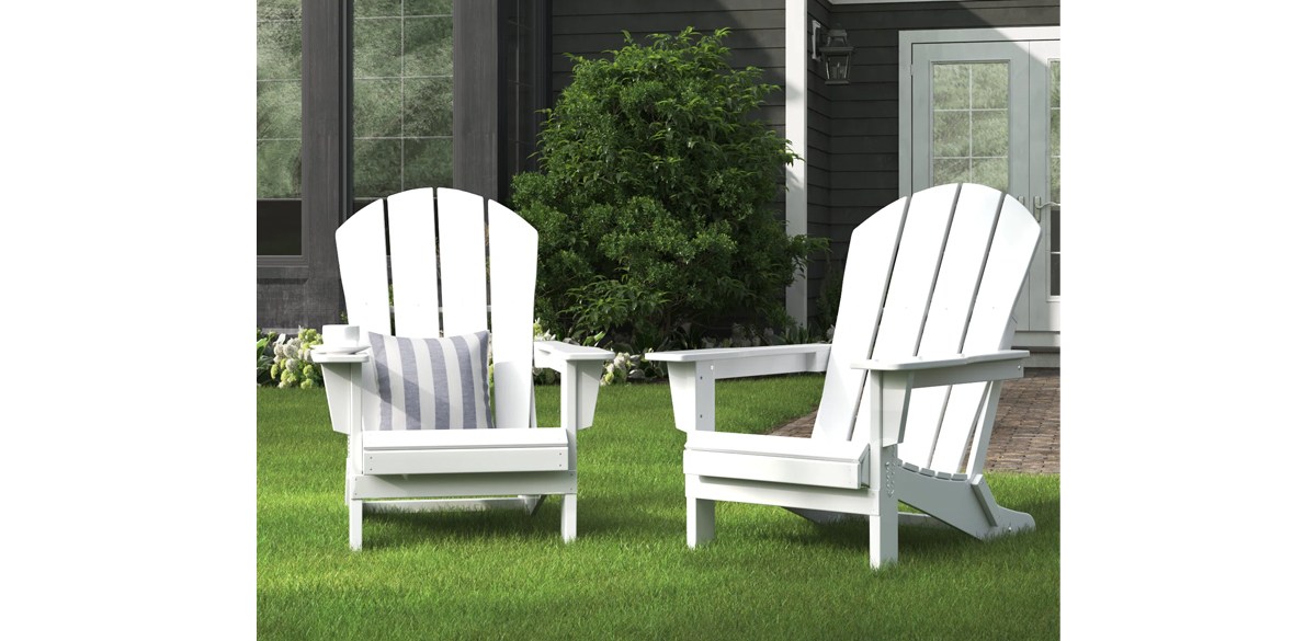 Three Posts White Marciano Adirondack Set