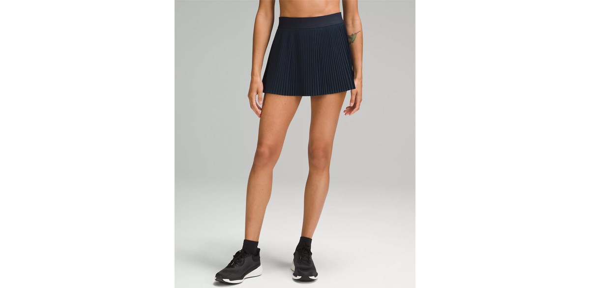 Varsity High-Rise Pleated Tennis Skirt