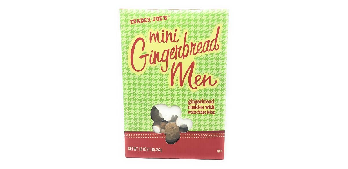 2 Boxes of Trader Joe's Mini Gingerbread Men with White Fudge Icing