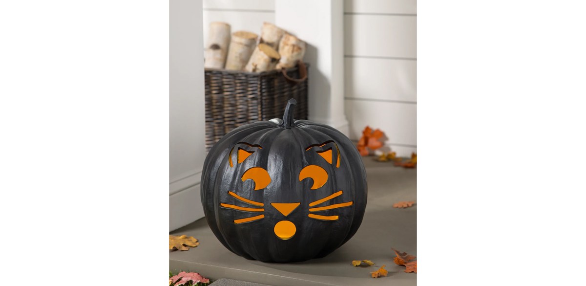 Balsam Hill Outdoor Lit Cat-O'-Lanterns