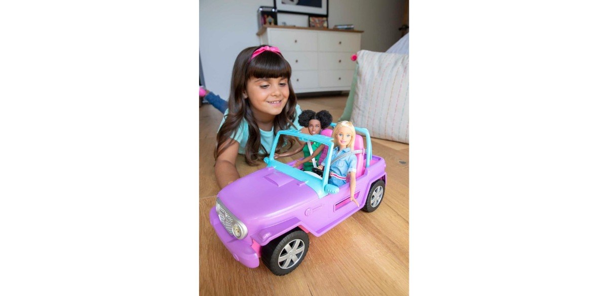 Barbie Toy Car, Doll-Sized SUV, Purple