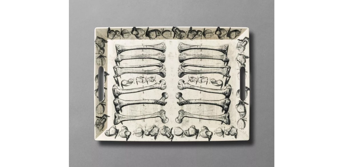 Bone To Pick Melamine Rectangle Serving Tray Cream - John Derian For Target