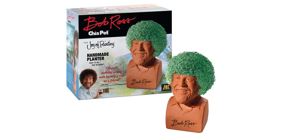 Chia Pet Bob Ross with Seed Pack