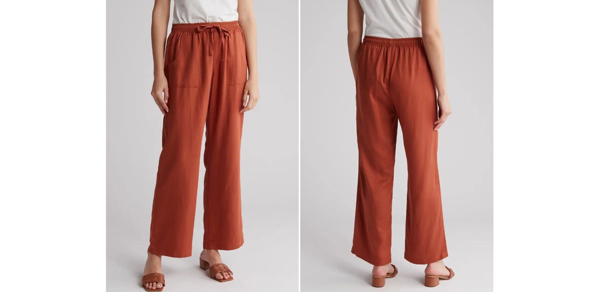 Industry Republic Drawstring Waist Wide Leg Pants