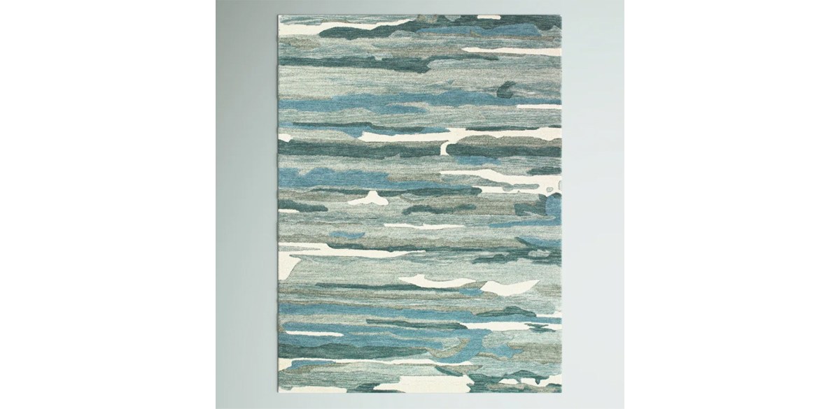 Mercury Row Sevan Wool Abstract Rug