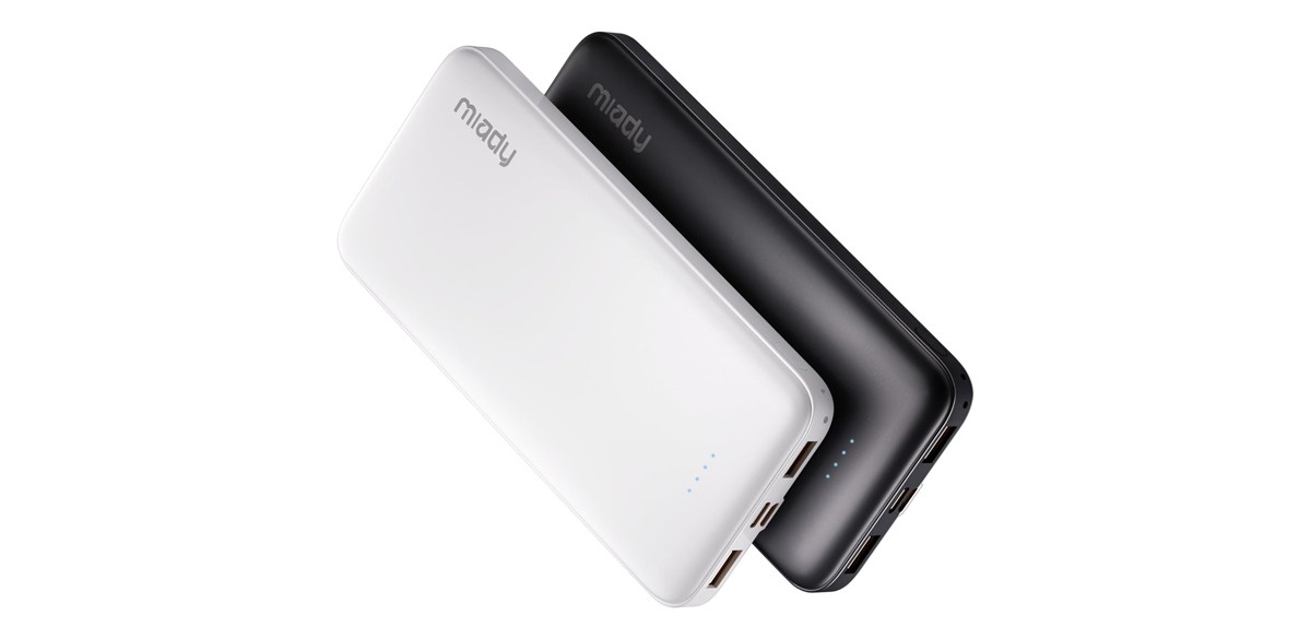 Miady 2-Pack 10000mAh Dual USB Portable Charger