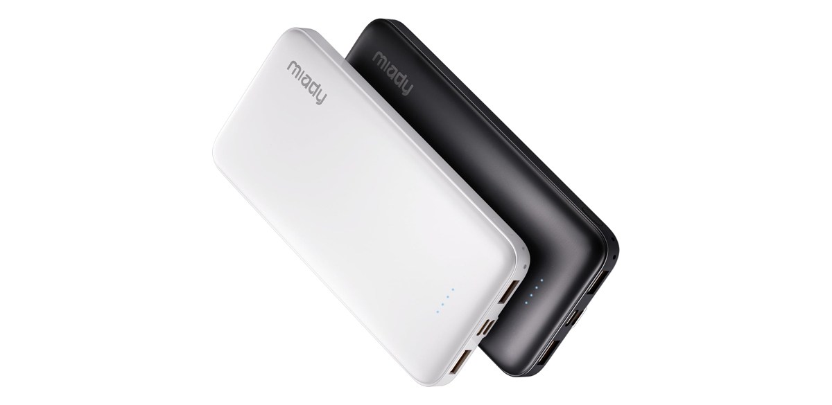 Miady 2-Pack 10000mAh Dual USB Portable Charger