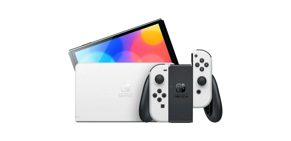 Nintendo OLED with White Joy-Con White, Nintendo Switch